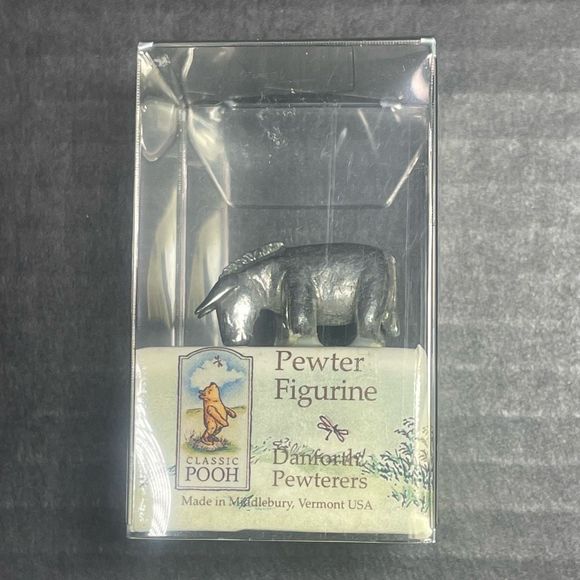 RARE VINTAGE BNIB Danforth Pewterers Pewter Eeyore Miniature Figurine Disney - Picture 5 of 9